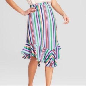 striped skirt